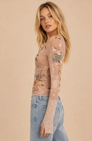 Bouquet Mesh Top