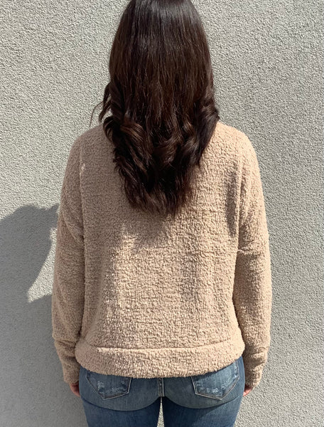 Caramel Fleece Sweater
