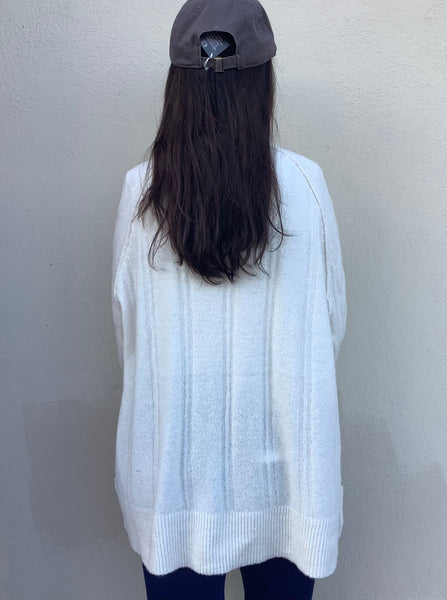 Oatmilk Cable Sweater