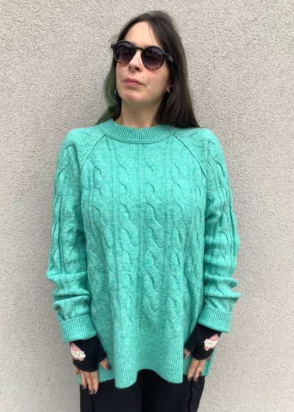 Wintermint Cable Sweater