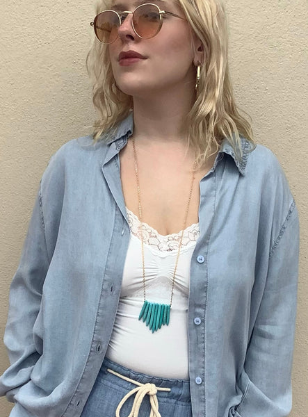 Warrior Turquoise Necklace