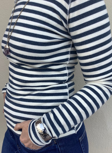 Saylor Striped Turtleneck