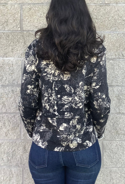 Batik Quarter-Zip Top