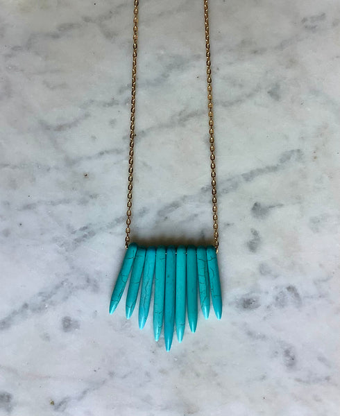 Warrior Turquoise Necklace