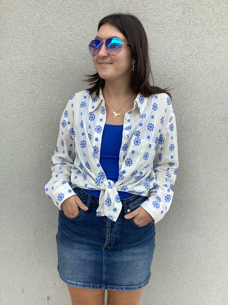 Mandala Embroidery Blouse