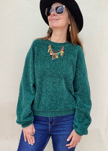 Malachite Chenille Sweater