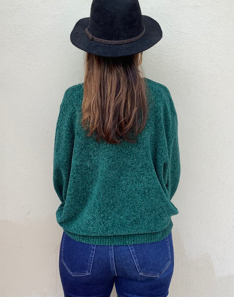 Malachite Chenille Sweater