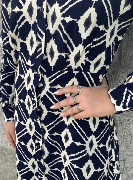 Ikat Printed Dress
