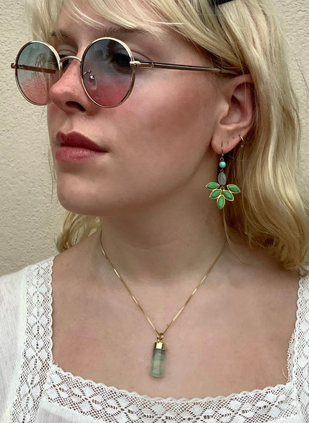 Fluorite Pendant Necklace