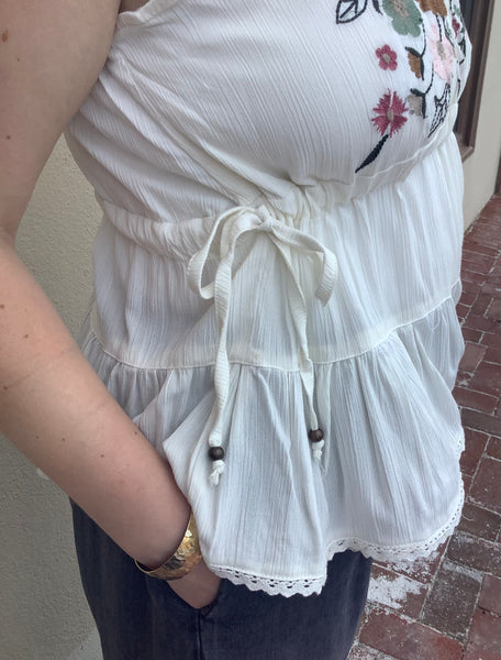 Celine Embroidered Tank