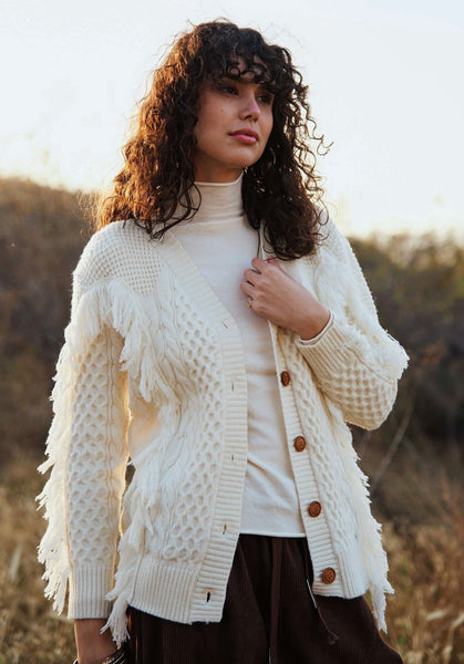 Donegal Fringed Cardigan