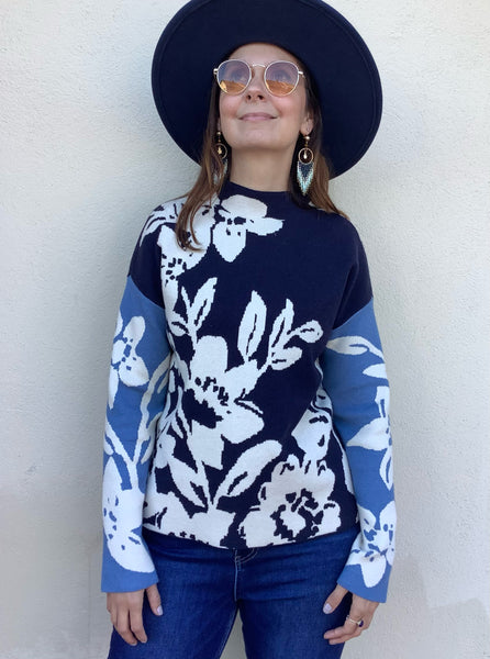 Midnight Magnolia Sweater
