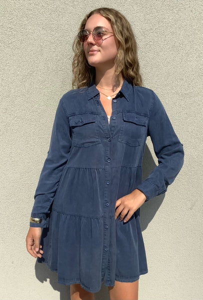 Indigo Shirt Dress