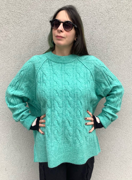 Wintermint Cable Sweater