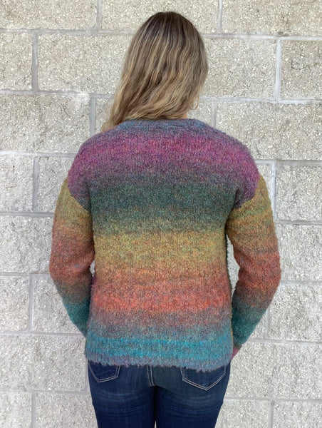Ombré Cardigan Sweater