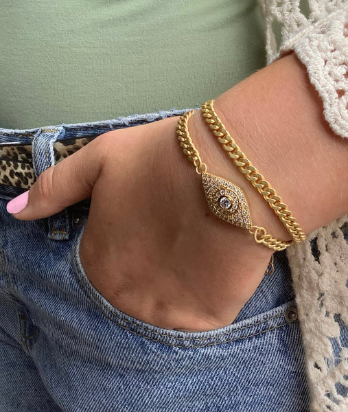 Evil Eye Wrap Bracelet