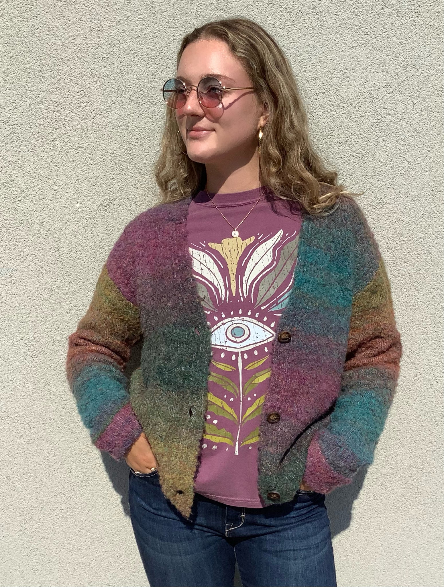 Ombré Cardigan Sweater