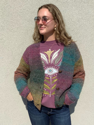 Ombré Cardigan Sweater