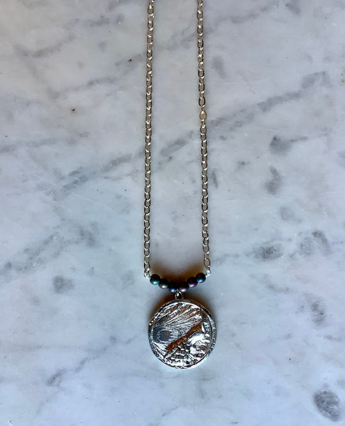 Pearl Peacock Necklace