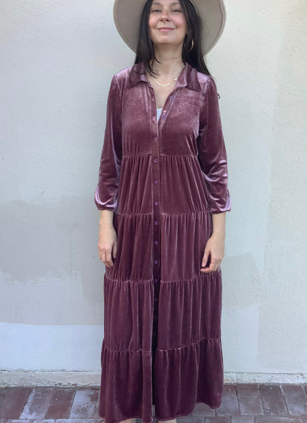 Sugar Plum Velvet Dress