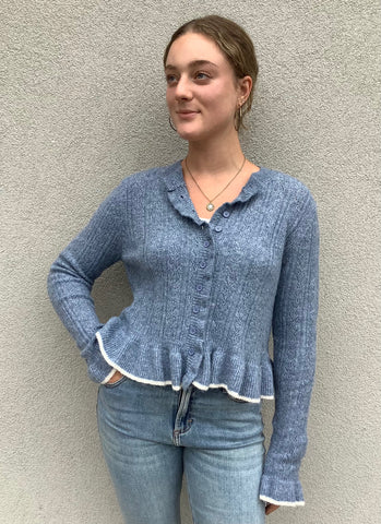 Sweetheart Pointelle Cardigan