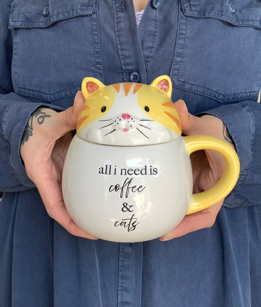 Kitty Lidded Teacup