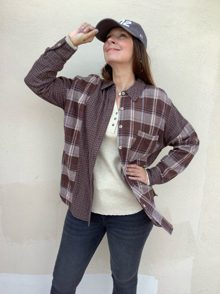 Coffee Shop Flannel Shirt