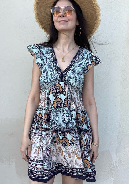 Joni Patchwork Dress