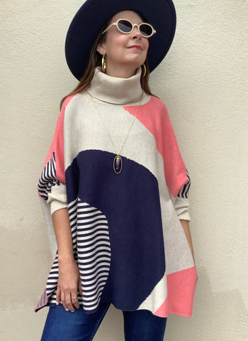 Paris Poncho Sweater
