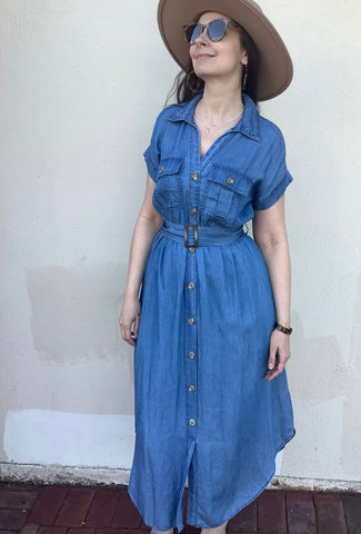 Elena Denim Dress