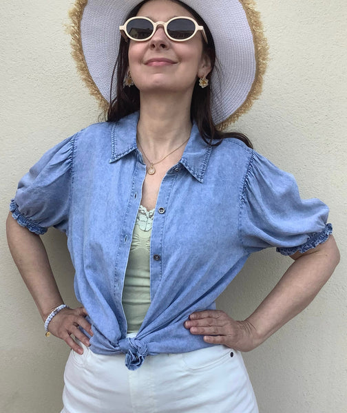 Valerie Denim Blouse