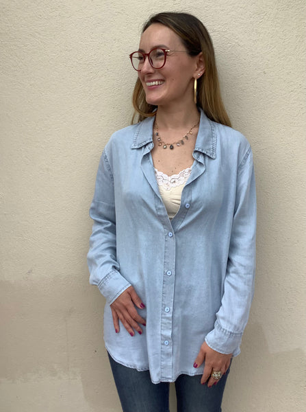 Claire Denim Blouse