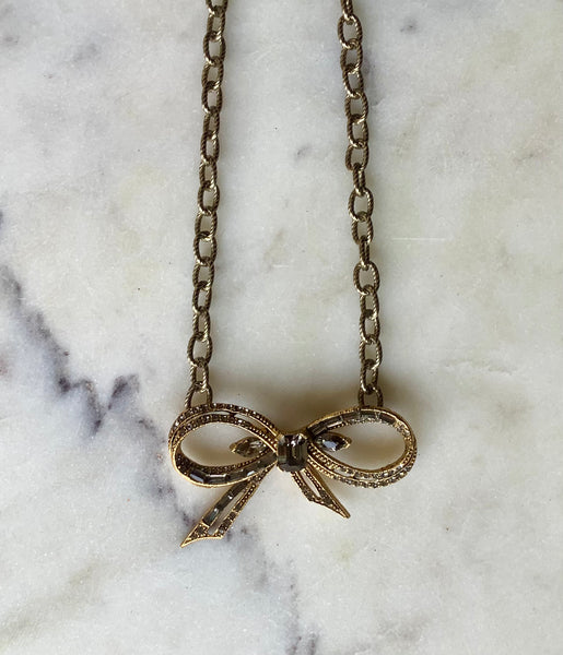 Bling and Bow Necklace