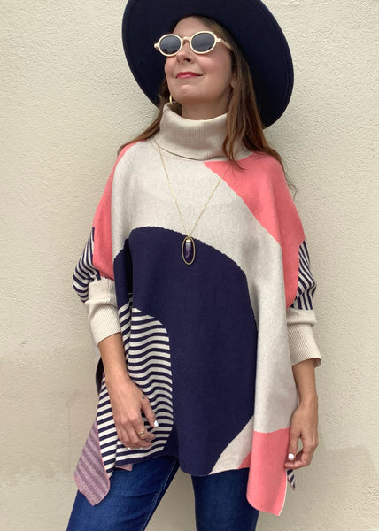 Paris Poncho Sweater