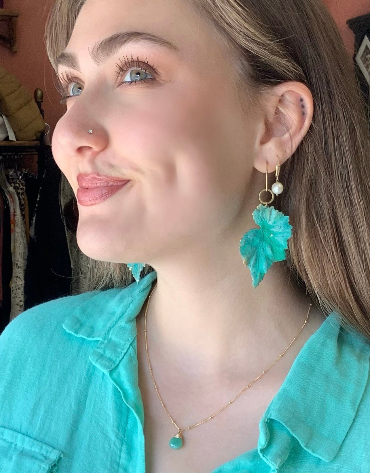 Begonia Leaf Earrings