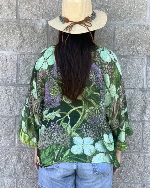 Hydrangea Kimono