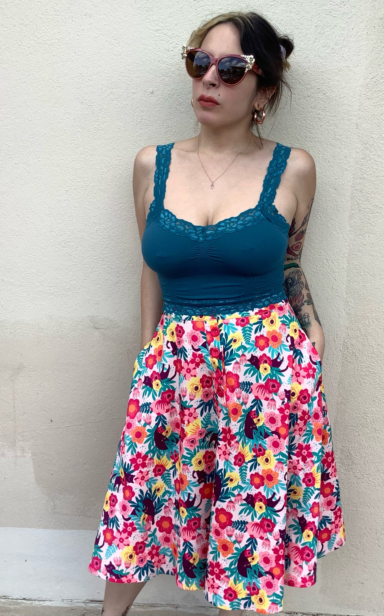 Garden Kitty Skirt