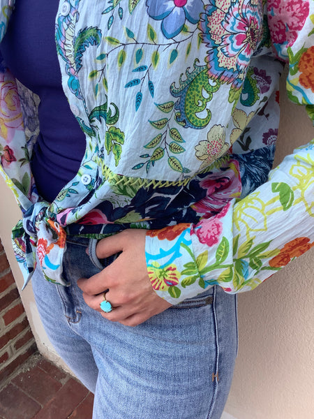 Bountiful Patchwork Blouse
