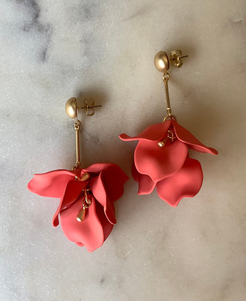 Rose Petal Earrings