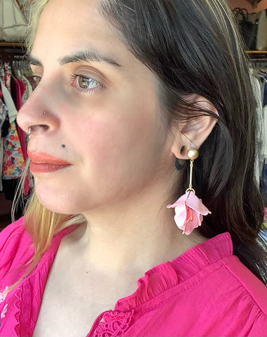 Rose Petal Earrings