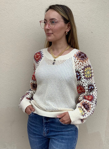Samantha Crochet Sweater