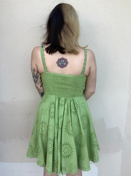 Key Lime Eyelet Dress