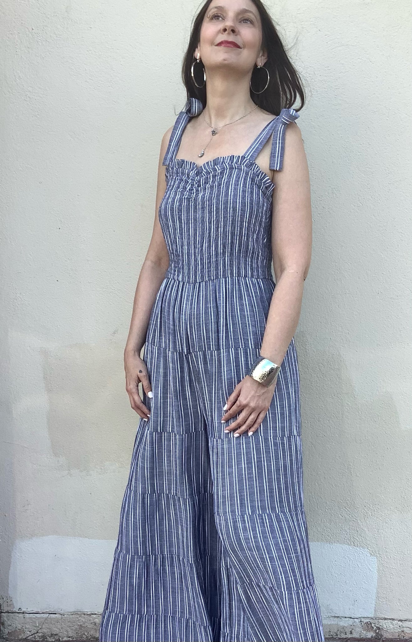 Anna Striped Jumpsuit