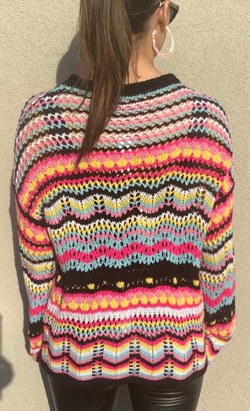 Collage Crochet Sweater