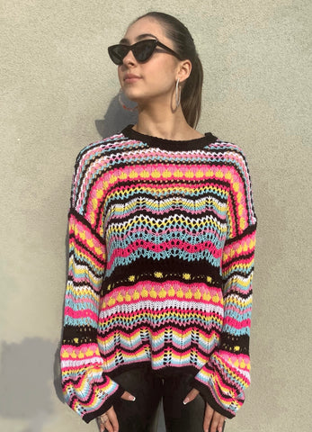 Collage Crochet Sweater