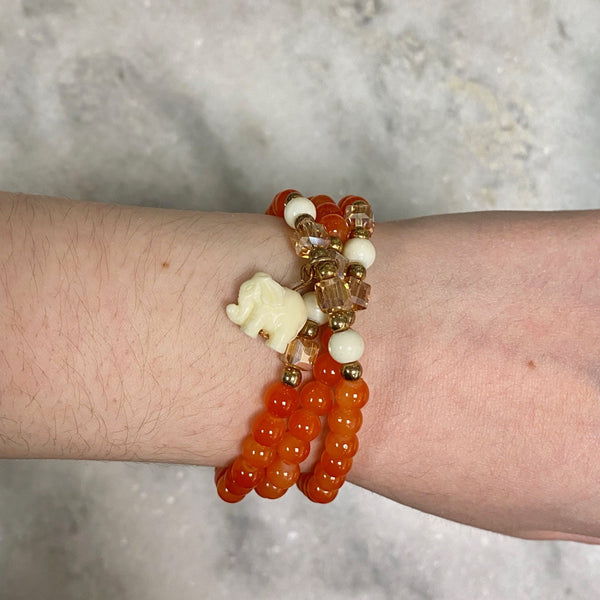 Lucky Elephant Wrap Bracelet (more colors avail.)