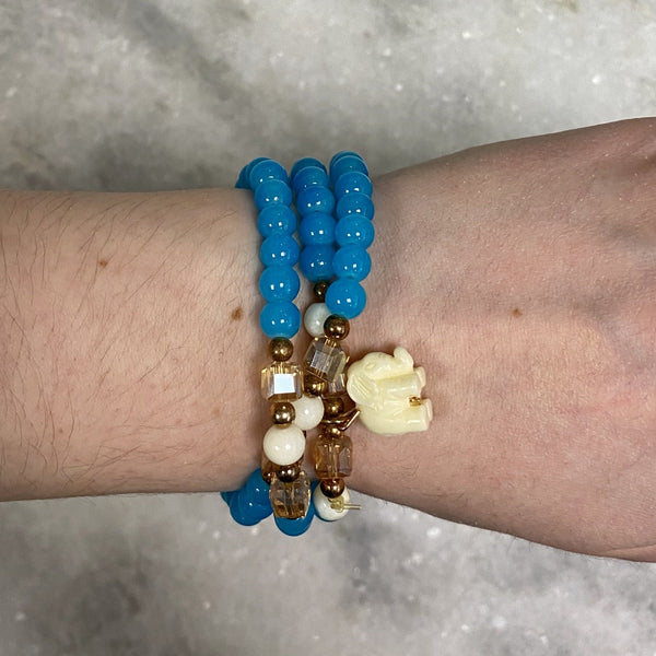 Lucky Elephant Wrap Bracelet (more colors avail.)