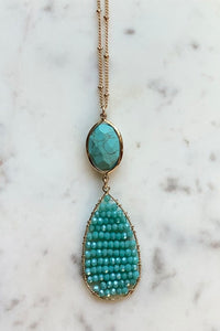 Seaside Teardrop Necklace