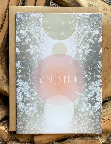 Hand-glittered or Foiled Greeting Cards