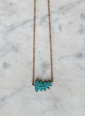 Horizontal Fern Necklace